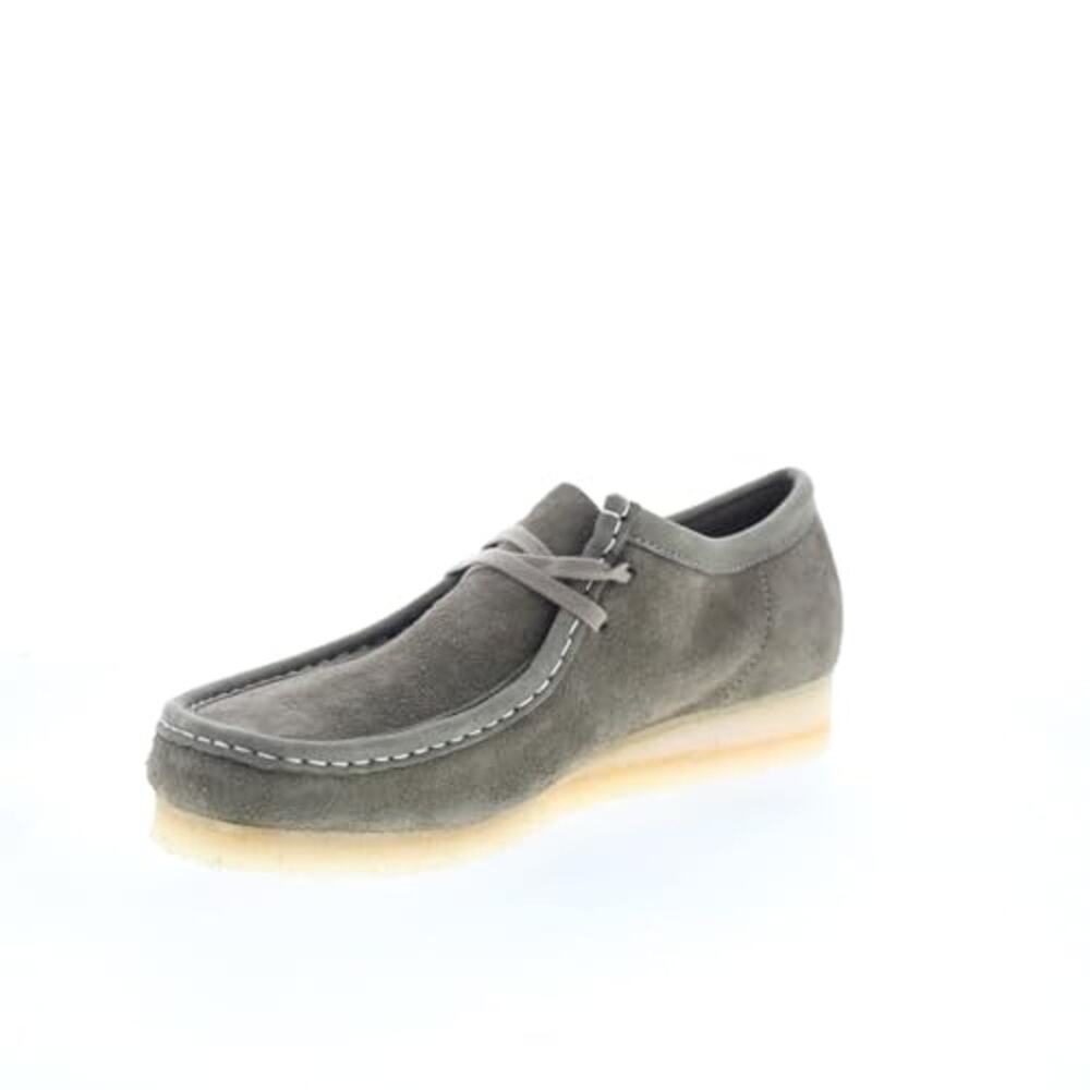 NWT Clarks Men's Wallabee Oxford Pale Khaki Suede 7.5 Medium